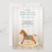 Invitation de Baby shower de Rocking Horse (Devant)