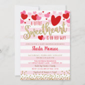 Invitation de Baby shower de Saint Valentin (Devant)