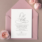 invitation de baby shower de script simple