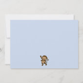 Invitation de Baby shower de singe de Pop Mod (Dos)