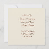 Invitation de baby shower de singe de Quited (Dos)