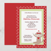 Invitation de Baby shower de singe de réserve 5x7 (Devant / Derrière)