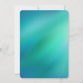 Invitation de Baby shower de sirène, Baby shower d (Dos)