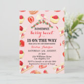 Invitation de Baby shower de sucre Berry (Debout devant)