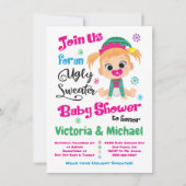 Invitation de Baby shower de sucre laid (Devant)