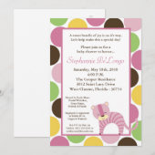 invitation de baby shower de tigre de la Reine de (Devant / Derrière)