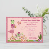 Invitation de baby shower de TORTUE une fois sur (Debout devant)