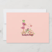 Invitation de baby shower de TORTUE une fois sur (Dos)