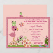 Invitation de baby shower de TORTUE une fois sur (Devant / Derrière)
