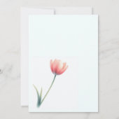 Invitation de Baby shower de Tulipe (Dos)