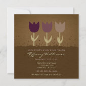 Invitation de Baby shower de Tulipe (Devant)
