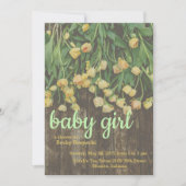 Invitation de Baby shower de Tulipe de printemps (Devant)