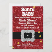 Invitation de baby shower de vacances de bébé de (Devant)