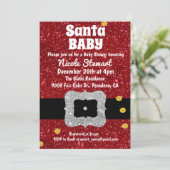 Invitation de baby shower de vacances de bébé de (Debout devant)