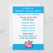 invitation de Baby shower de vol Piggy (Dos)