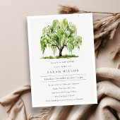 Invitation de Baby shower de Willow Tree à aquarel