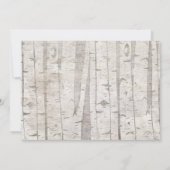 Invitation de Baby shower de Woodland Russe (Dos)