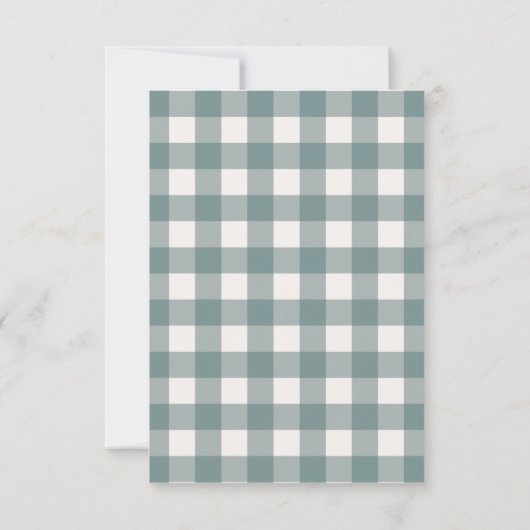 Invitation de Baby shower d'écume (Dos)