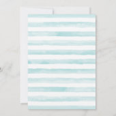 Invitation de Baby shower d'éléphant garçon (Dos)