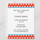 Invitation de Baby shower d'éléphant mignon person (Dos)