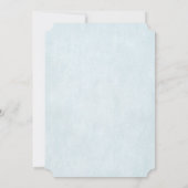 Invitation de Baby shower d'éléphant TWIN (Dos)