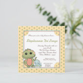 Invitation de baby shower des dinosaures T Rex de (Debout devant)