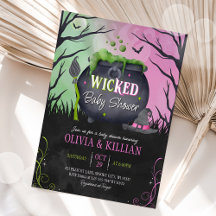 Invitation de Baby shower d'Halloween