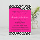 Invitation de Baby shower d'impression en rose cha (Debout devant)