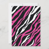 Invitation de Baby shower d'impression Zebra - Ros (Dos)