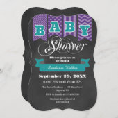 Invitation de Baby shower d'indicateur de tableau  (Devant / Derrière)