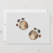 Invitation de Baby Shower Dinosaure par courrier (Dos)