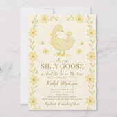 Invitation de Baby shower d'oie (Devant)