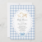 Invitation de Baby shower d'oie joueuse (Devant)