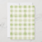 Invitation de Baby shower d'oie joueuse (Dos)