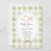 Invitation de Baby shower d'oie joueuse (Devant)