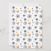 Invitation de Baby shower Doodin Winter Penguin (Dos)