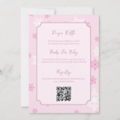 Invitation de Baby Shower Double Face Flocon de Ne (Dos)