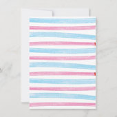 Invitation de Baby shower doux chaud et moche (Dos)