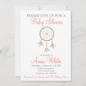 Invitation de Baby shower Dream Catcher (Devant)