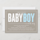 Invitation de baby shower du bébé | (Devant)