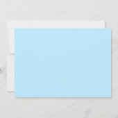 Invitation de baby shower du bébé | (Dos)