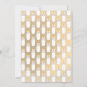 Invitation de baby shower du biberon | de licorne (Dos)