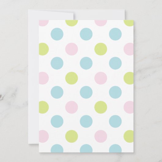 Invitation de baby shower du brunch | de bébé (Dos)