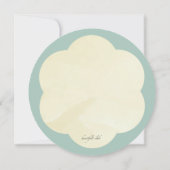 Invitation de baby shower du PK d'oiseau de bébé (Dos)