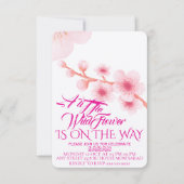 Invitation de baby shower Editable Une Petite Fleu (Devant)