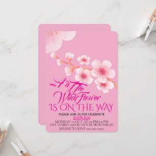 Invitation de baby shower Editable Une Petite Fleu