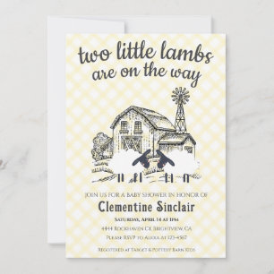 Invitation de baby shower éditables '015 Lemon Two