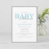 Invitation "de baby shower élégant" (Debout devant)