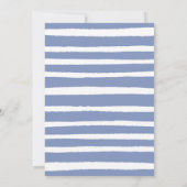 Invitation de baby shower empreinte de pied Oh Boy (Dos)