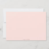 Invitation de Baby shower en bois et poitrine de m (Dos)